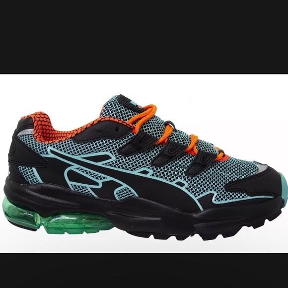 Puma Cell Alien Kotto Black Turquoise Low Lace Up Casual Trainers Mens Size 7.5 - Picture 3 of 5